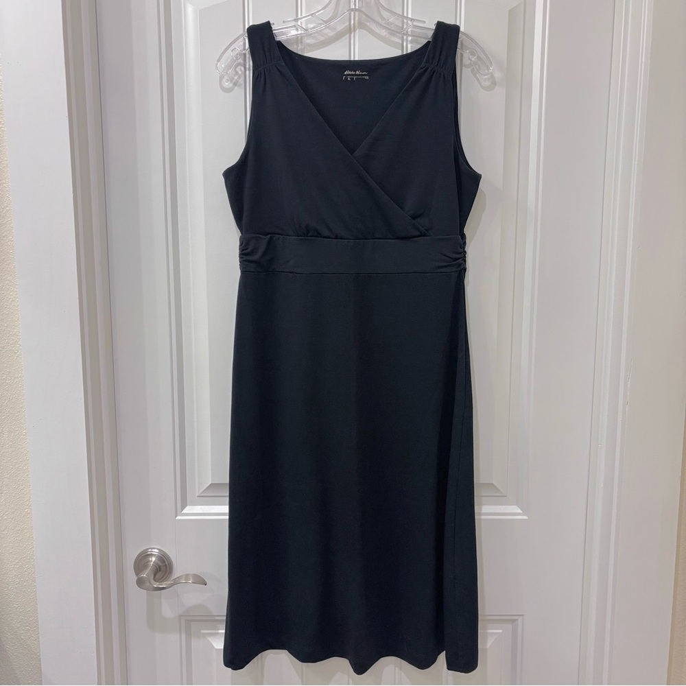Eddie Bauer Women’s Elegant Black Knee-Length Sleeveless Dress Size M